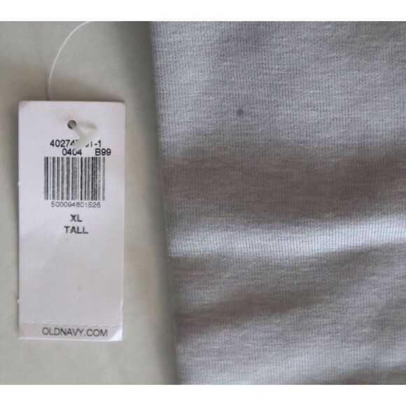 Old Navy Active Men Sz XL-Tall Light Heather Gray Dynamic Fleece 4.0 Zip Hoodie - Picture 4 of 7